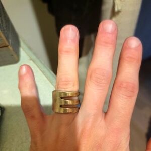 Fork Silver Plated Ring